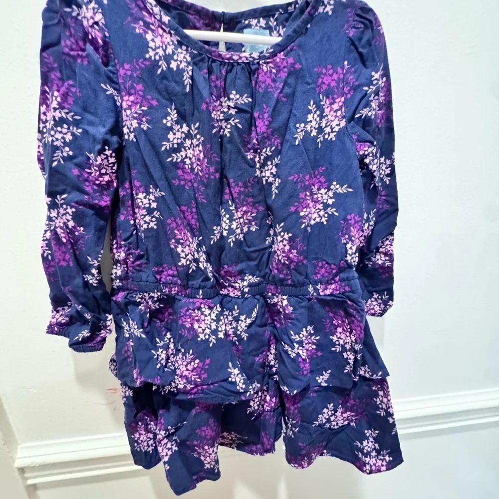 GAP Kids Floral Dress - Purple and Pink